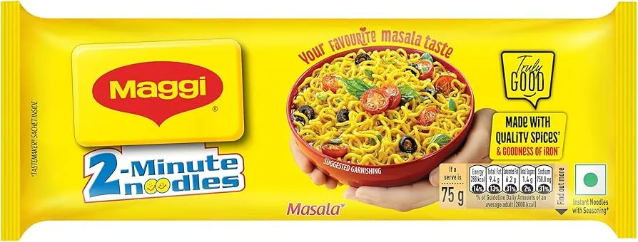 Maggi Masala 2 Minutes Instant Noodles Made With Quality Spices
